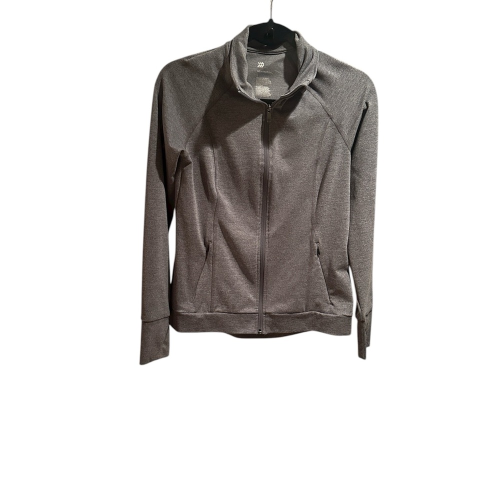 Gray Zip-Up Jacket